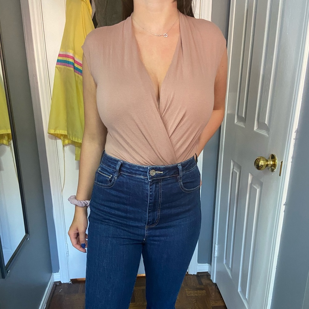 Cross front bodysuit